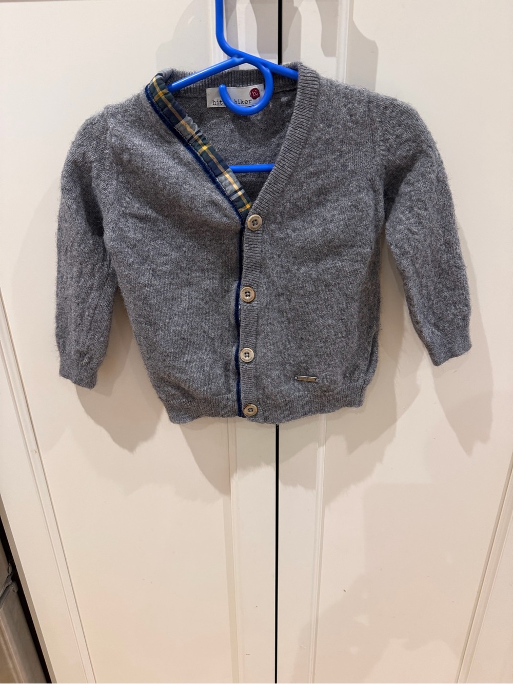 Hitch-hiker 24m grey viscose blend cardigan